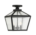 SAVOY HOUSE, WOODSTOCK OUTDOOR: FLUSH MOUNT | 5-105-BK, OUTDOOR CEILING LIGHTS