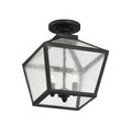 SAVOY HOUSE, WOODSTOCK OUTDOOR: FLUSH MOUNT | 5-105-BK, OUTDOOR CEILING LIGHTS