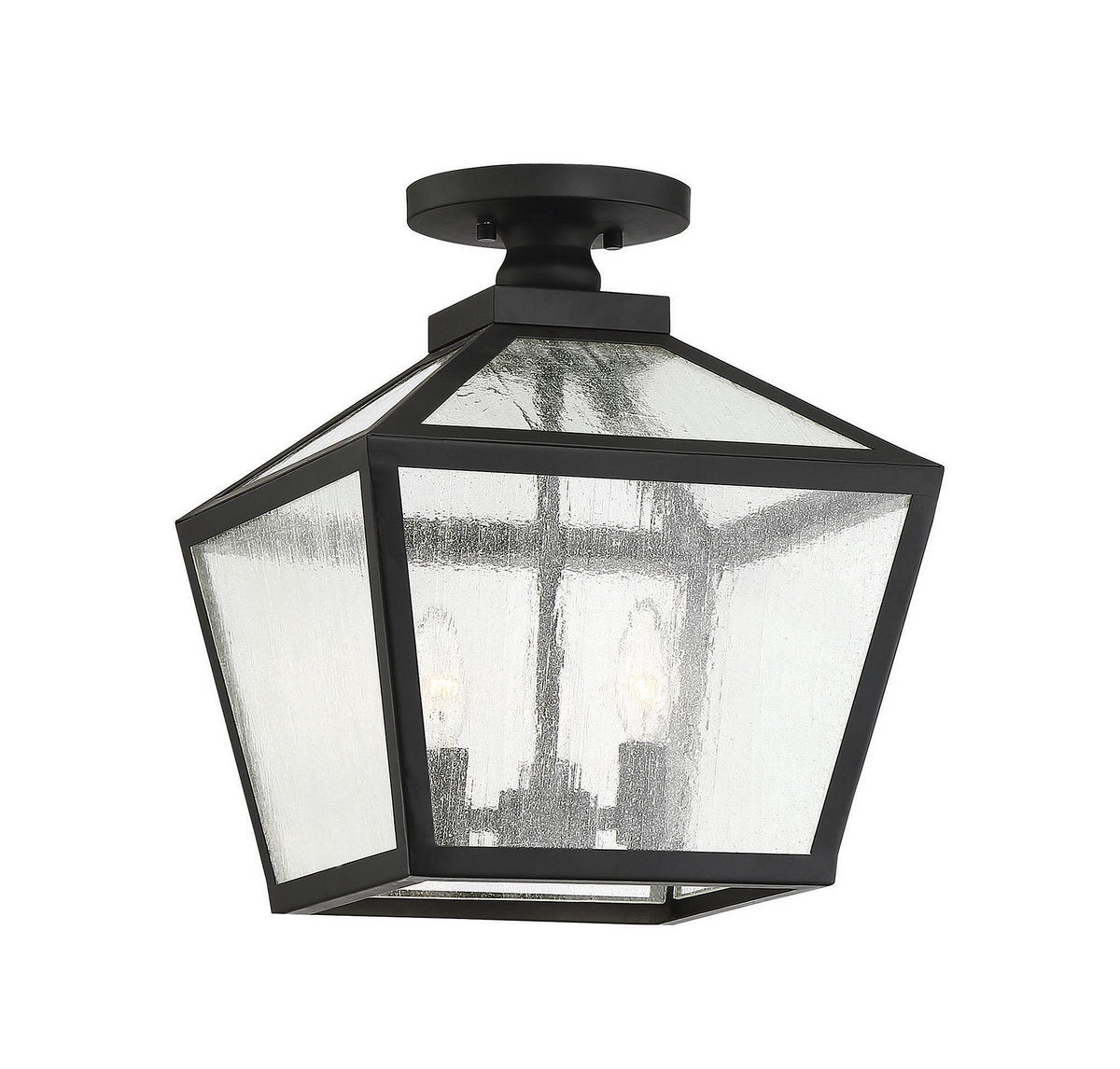 SAVOY HOUSE, WOODSTOCK OUTDOOR: FLUSH MOUNT | 5-105-BK, OUTDOOR CEILING LIGHTS
