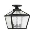 SAVOY HOUSE, WOODSTOCK OUTDOOR: FLUSH MOUNT | 5-105-BK, OUTDOOR CEILING LIGHTS