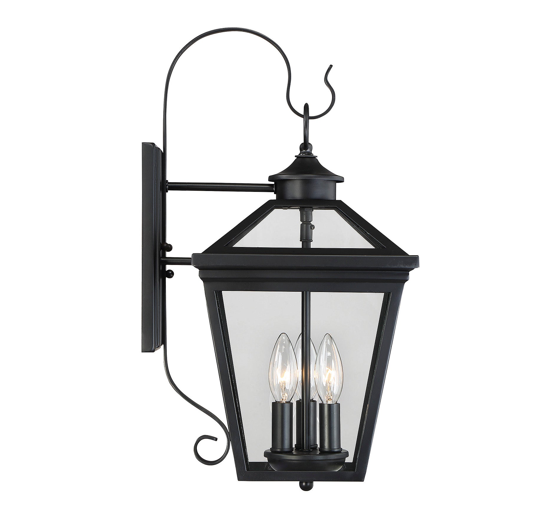 SAVOY HOUSE, ELLIJAY BLACK OUTDOOR: WALL LANTERN, OUTDOOR WALL LIGHTS