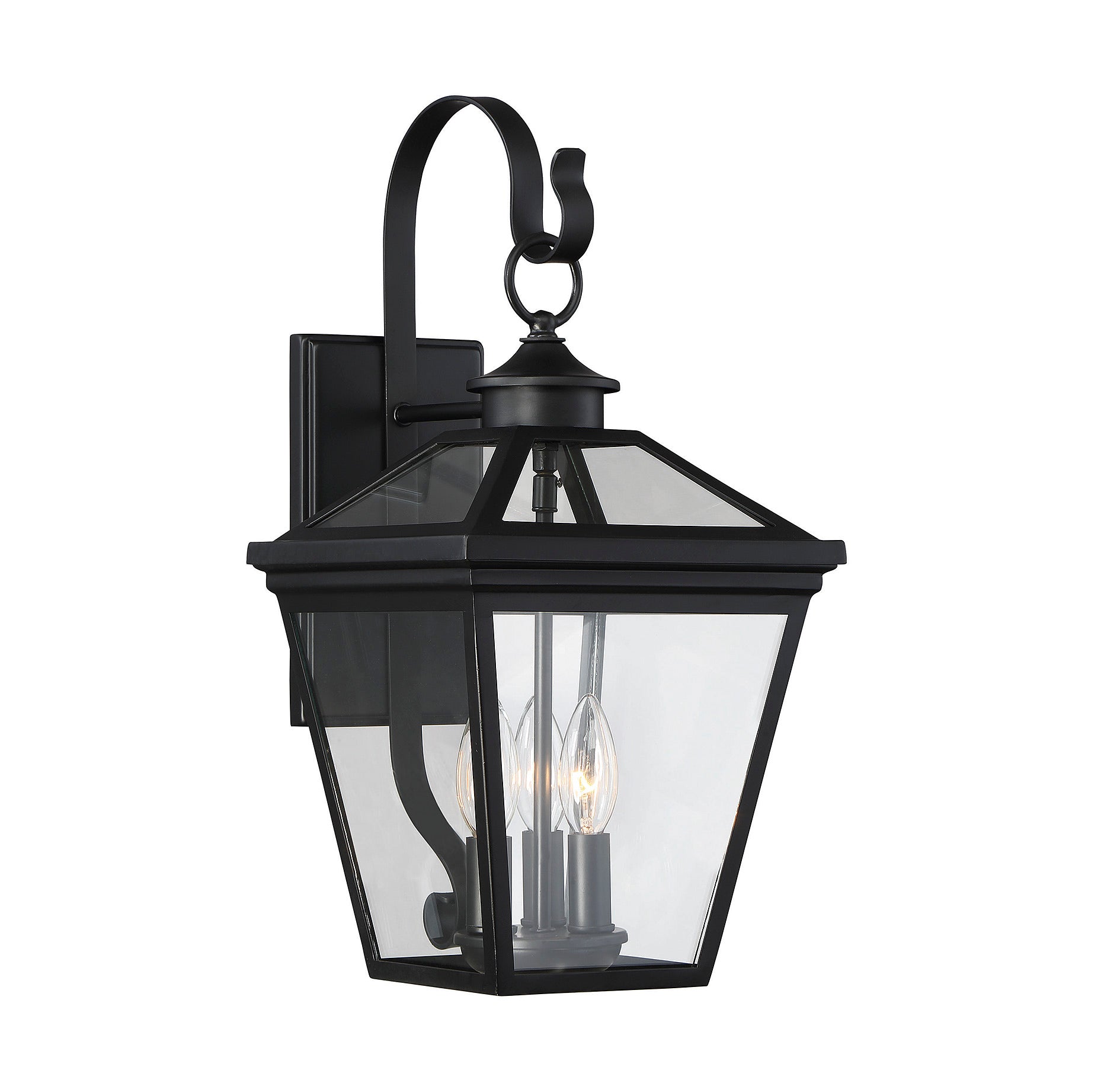 SAVOY HOUSE, ELLIJAY BLACK OUTDOOR: WALL LANTERN, OUTDOOR WALL LIGHTS