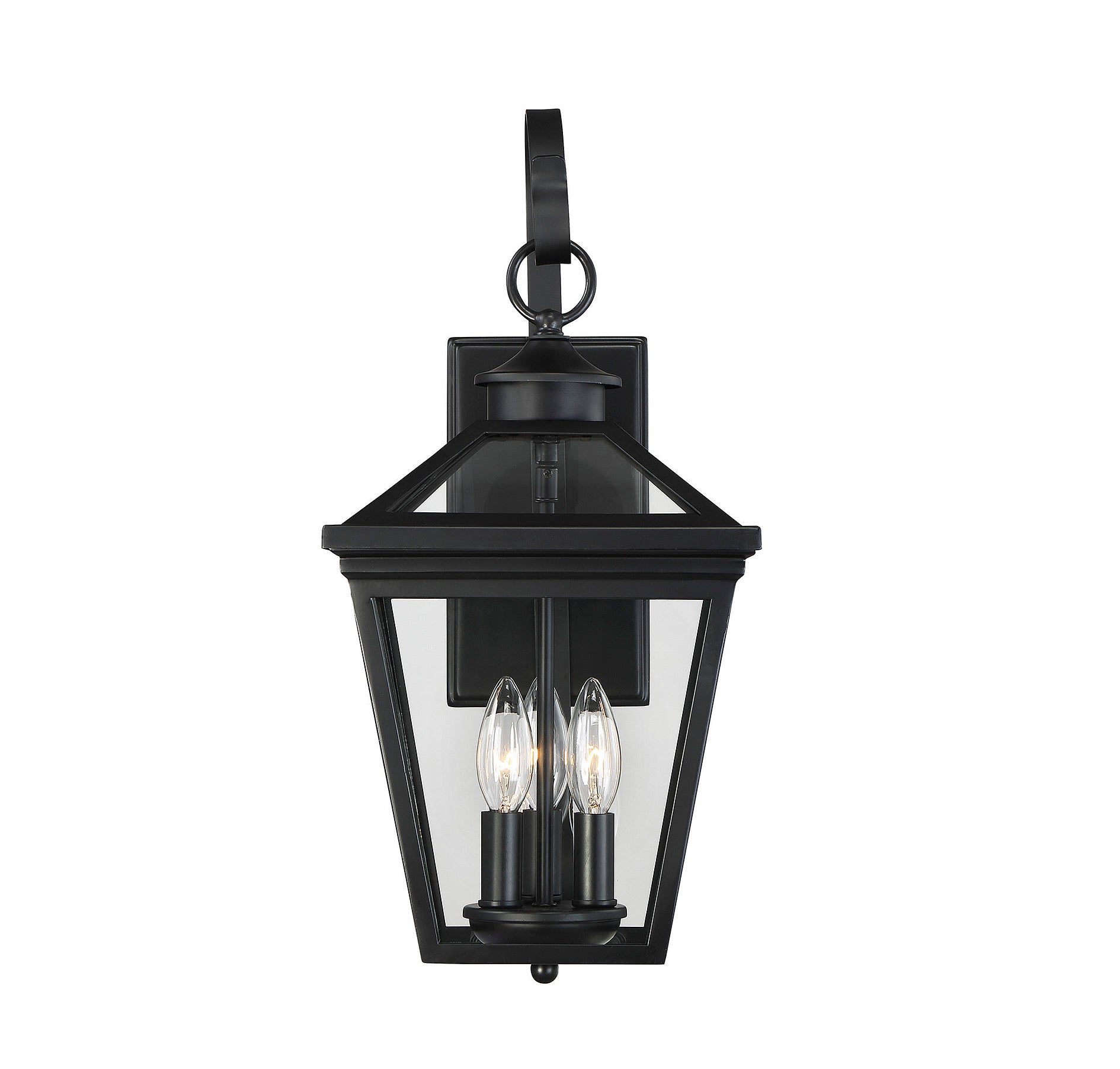 SAVOY HOUSE, ELLIJAY BLACK OUTDOOR: WALL LANTERN, OUTDOOR WALL LIGHTS