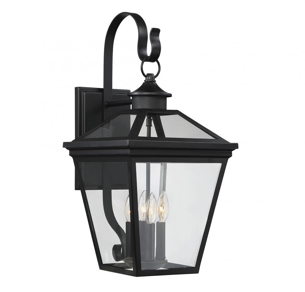 SAVOY HOUSE, ELLIJAY BLACK OUTDOOR: WALL LANTERN, OUTDOOR WALL LIGHTS