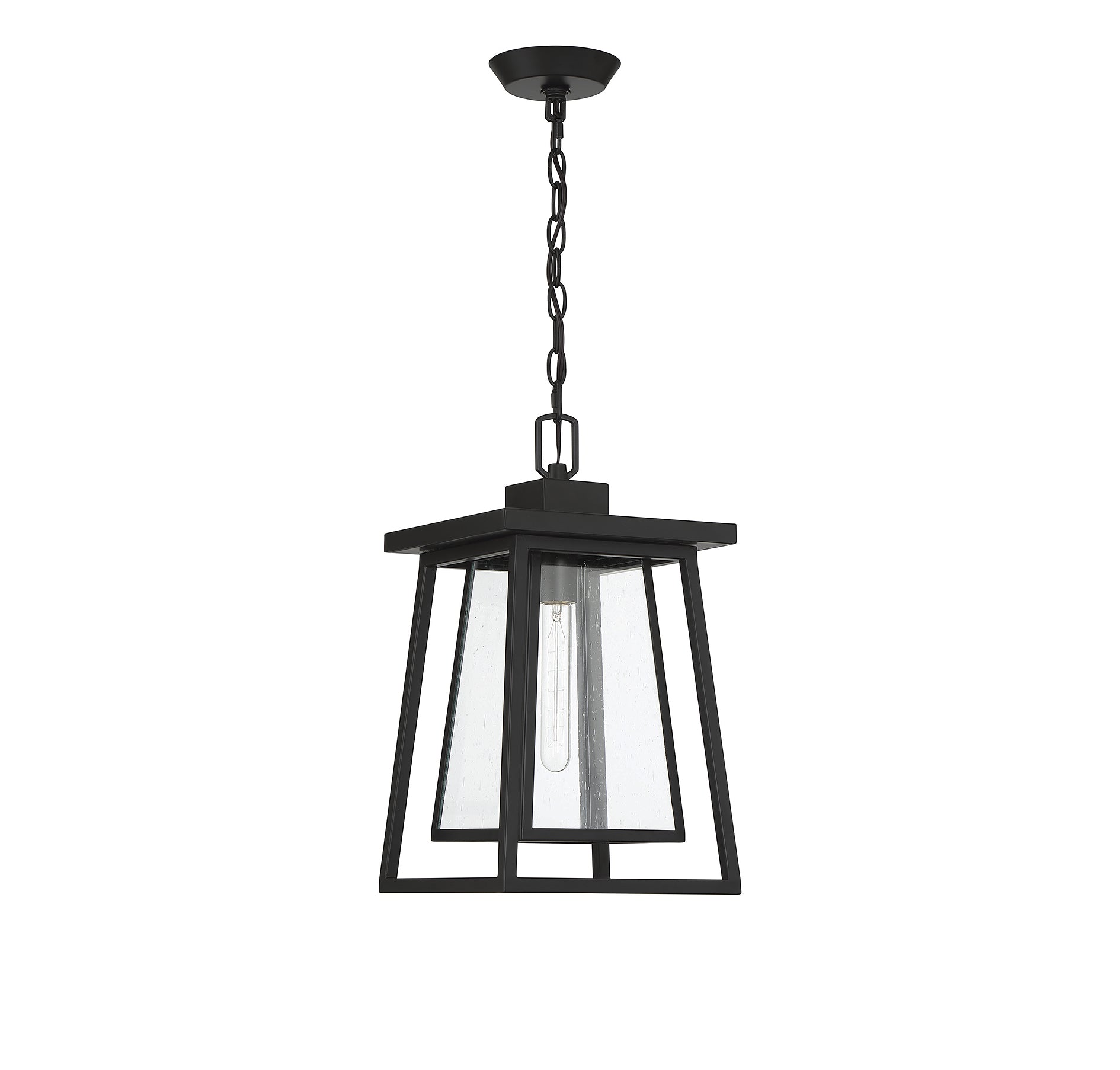 SAVOY HOUSE, DENVER OUTDOOR: HANGING LANTERN | 5-2025-BK, OUTDOOR CEILING LIGHTS