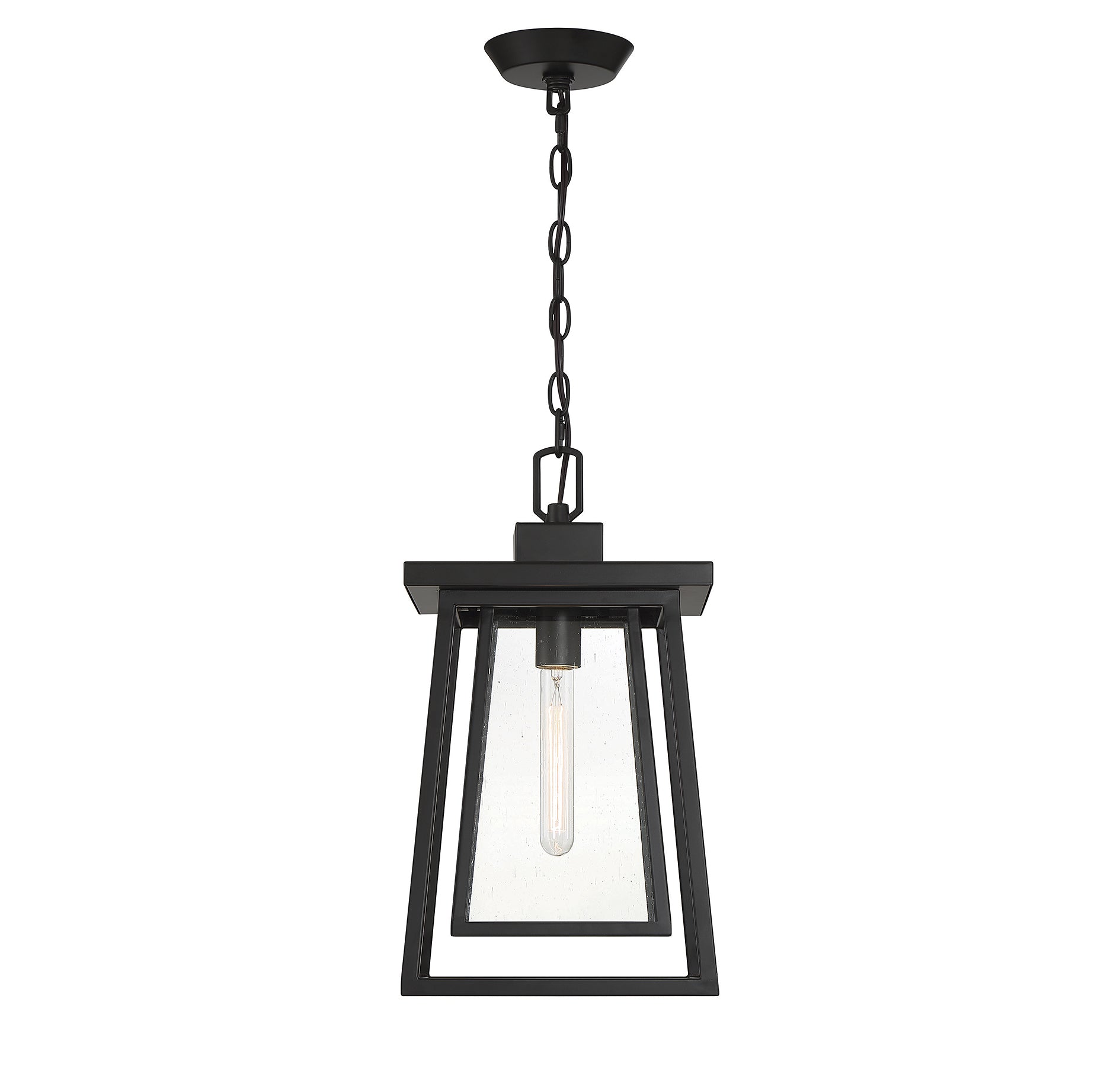 SAVOY HOUSE, DENVER OUTDOOR: HANGING LANTERN | 5-2025-BK, OUTDOOR CEILING LIGHTS