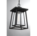 SAVOY HOUSE, DENVER OUTDOOR: HANGING LANTERN | 5-2025-BK, OUTDOOR CEILING LIGHTS