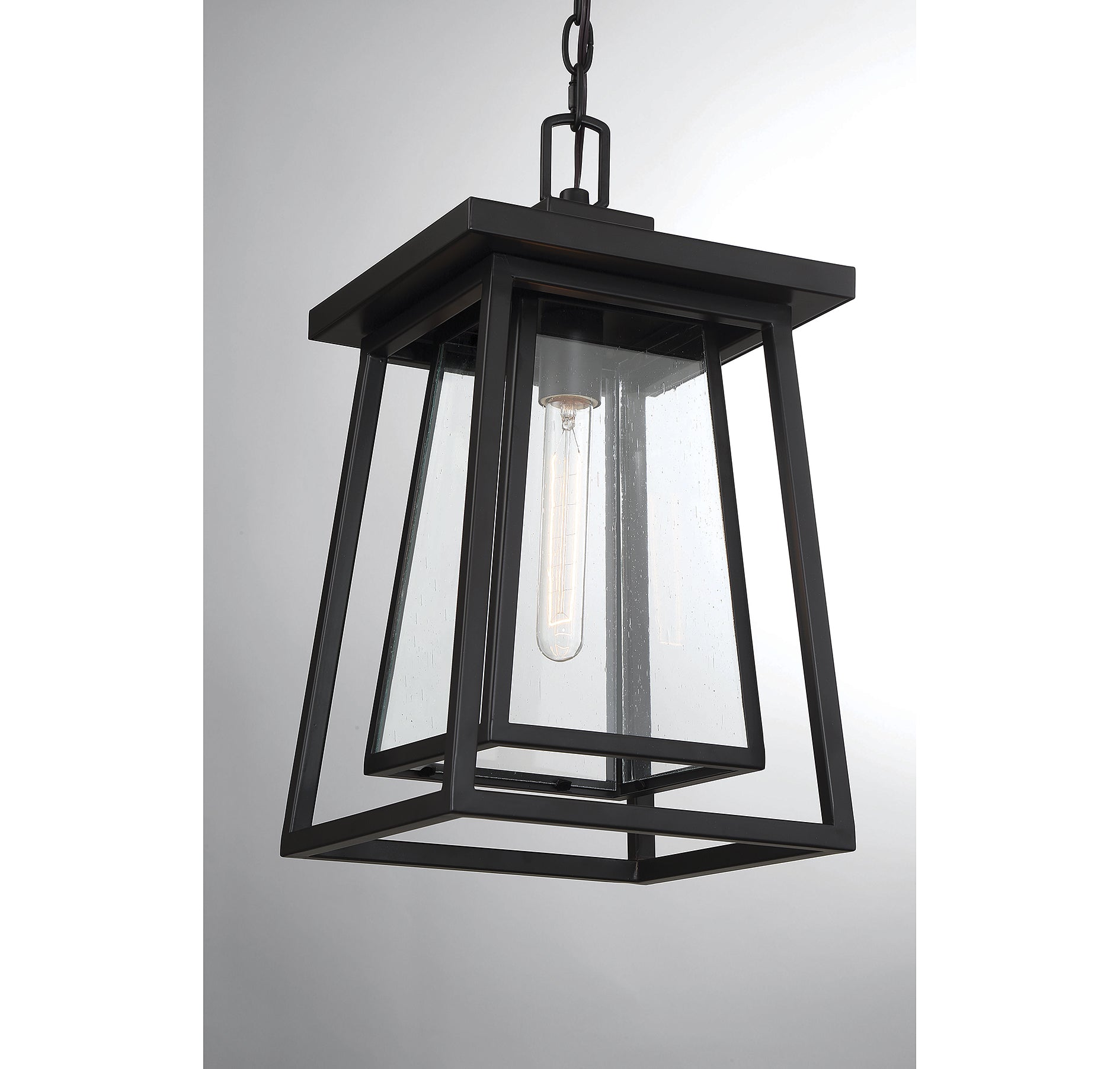 SAVOY HOUSE, DENVER OUTDOOR: HANGING LANTERN | 5-2025-BK, OUTDOOR CEILING LIGHTS