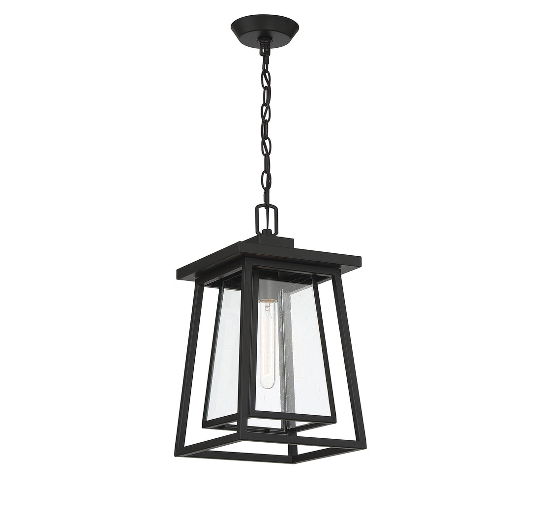SAVOY HOUSE, DENVER OUTDOOR: HANGING LANTERN | 5-2025-BK, OUTDOOR CEILING LIGHTS