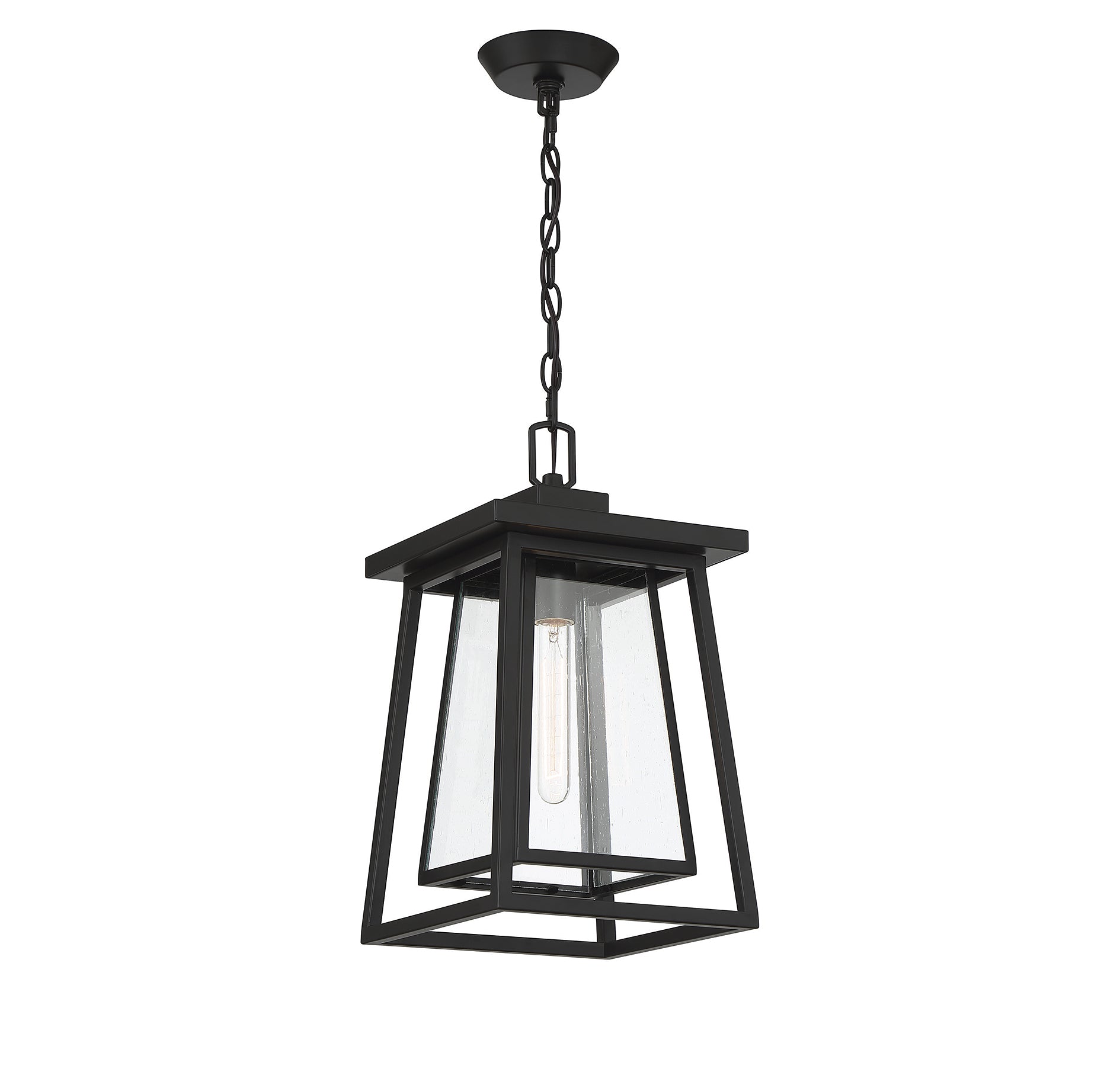 SAVOY HOUSE, DENVER OUTDOOR: HANGING LANTERN | 5-2025-BK, OUTDOOR CEILING LIGHTS