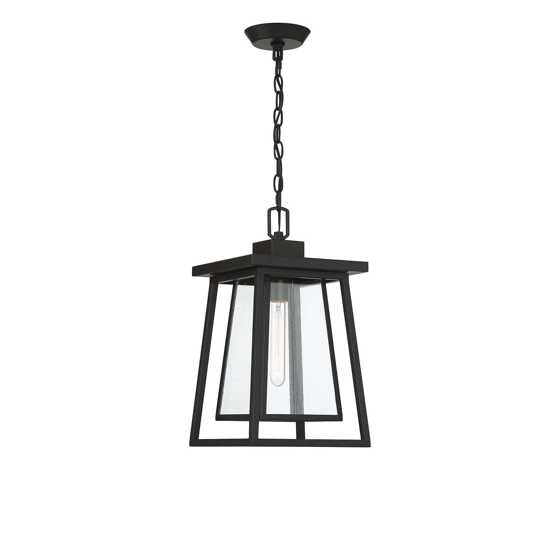 SAVOY HOUSE, DENVER OUTDOOR: HANGING LANTERN | 5-2025-BK, OUTDOOR CEILING LIGHTS