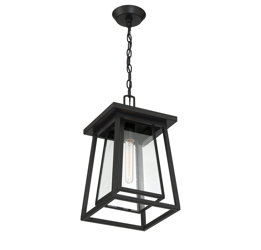 SAVOY HOUSE, DENVER OUTDOOR: HANGING LANTERN | 5-2025-BK, OUTDOOR CEILING LIGHTS