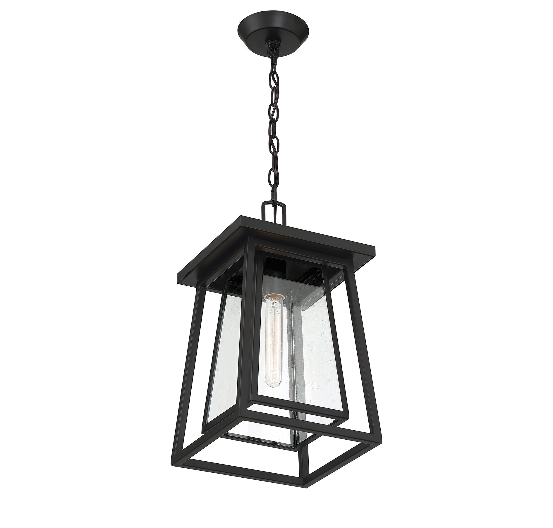 SAVOY HOUSE, DENVER OUTDOOR: HANGING LANTERN | 5-2025-BK, OUTDOOR CEILING LIGHTS