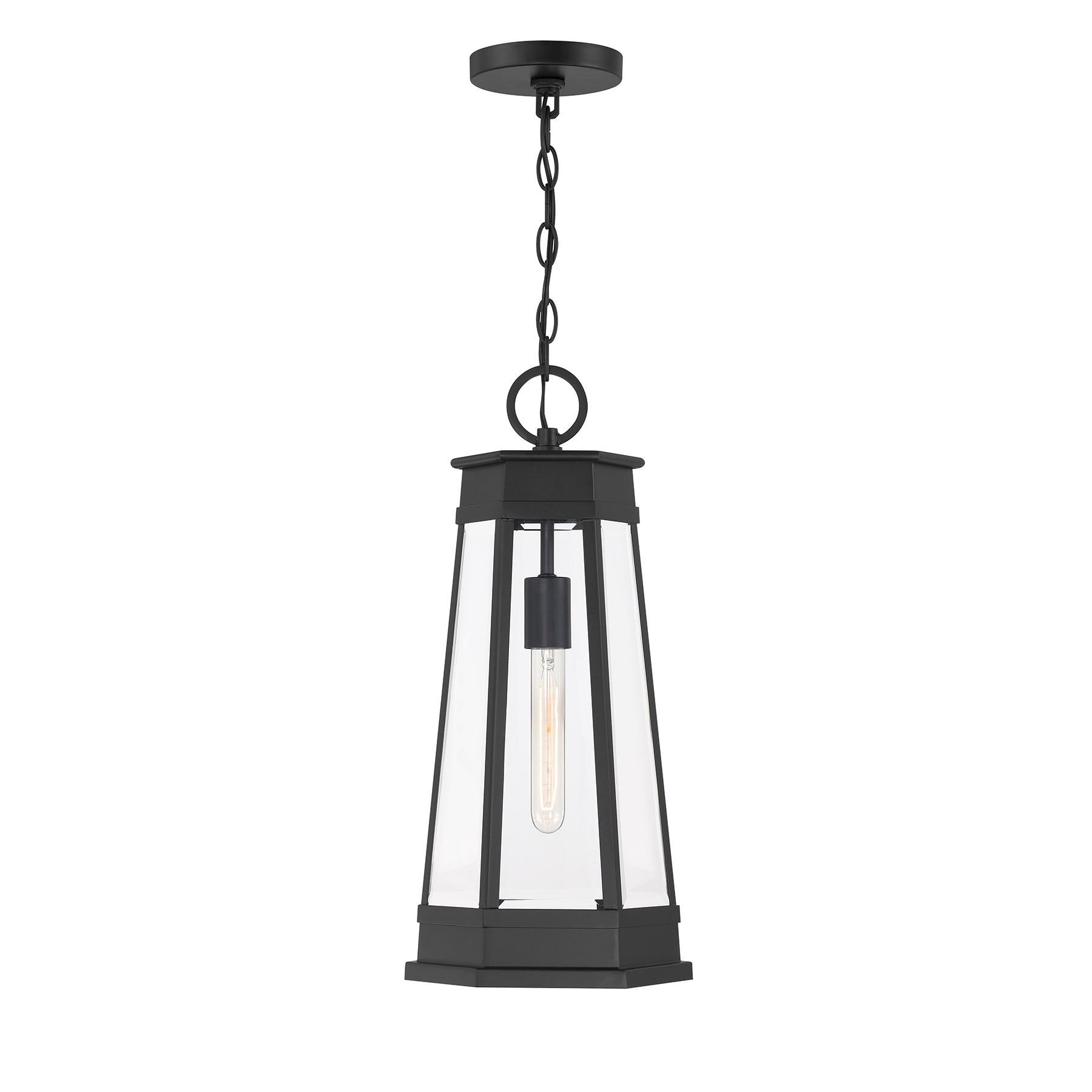 SAVOY HOUSE, PAYNE OUTDOOR: HANGING LANTERN | 5-208-BK, OUTDOOR CEILING LIGHTS