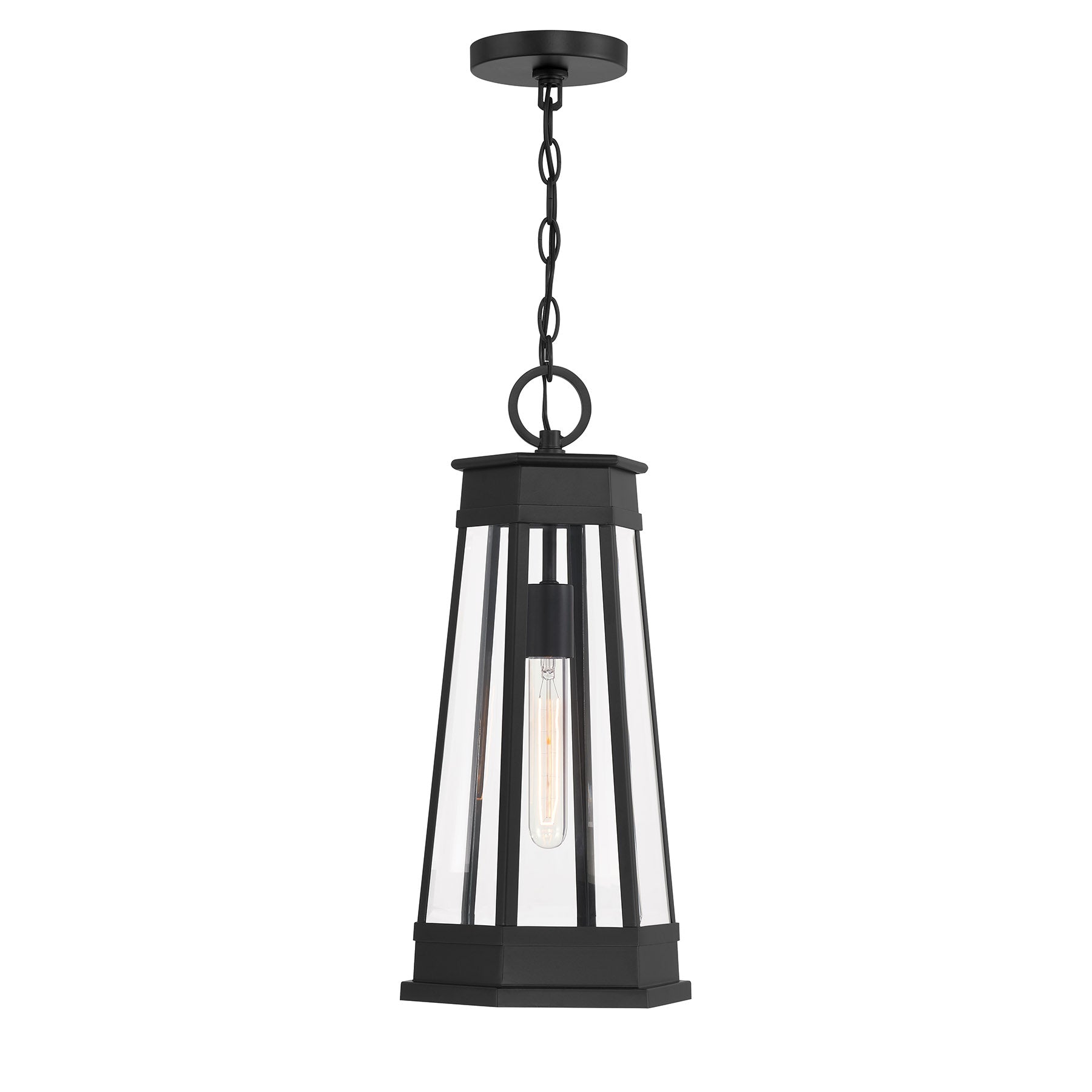 SAVOY HOUSE, PAYNE OUTDOOR: HANGING LANTERN | 5-208-BK, OUTDOOR CEILING LIGHTS