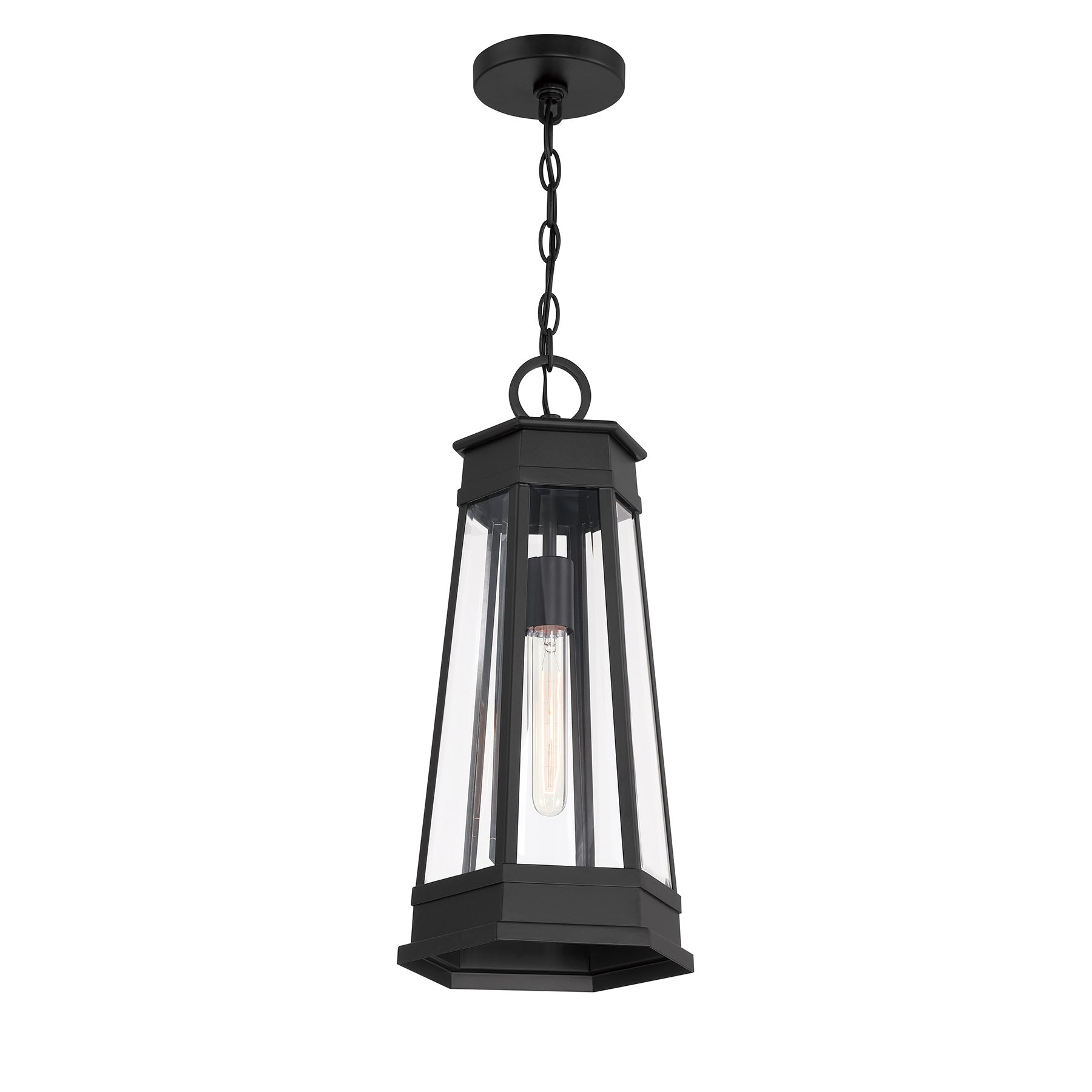 SAVOY HOUSE, PAYNE OUTDOOR: HANGING LANTERN | 5-208-BK, OUTDOOR CEILING LIGHTS