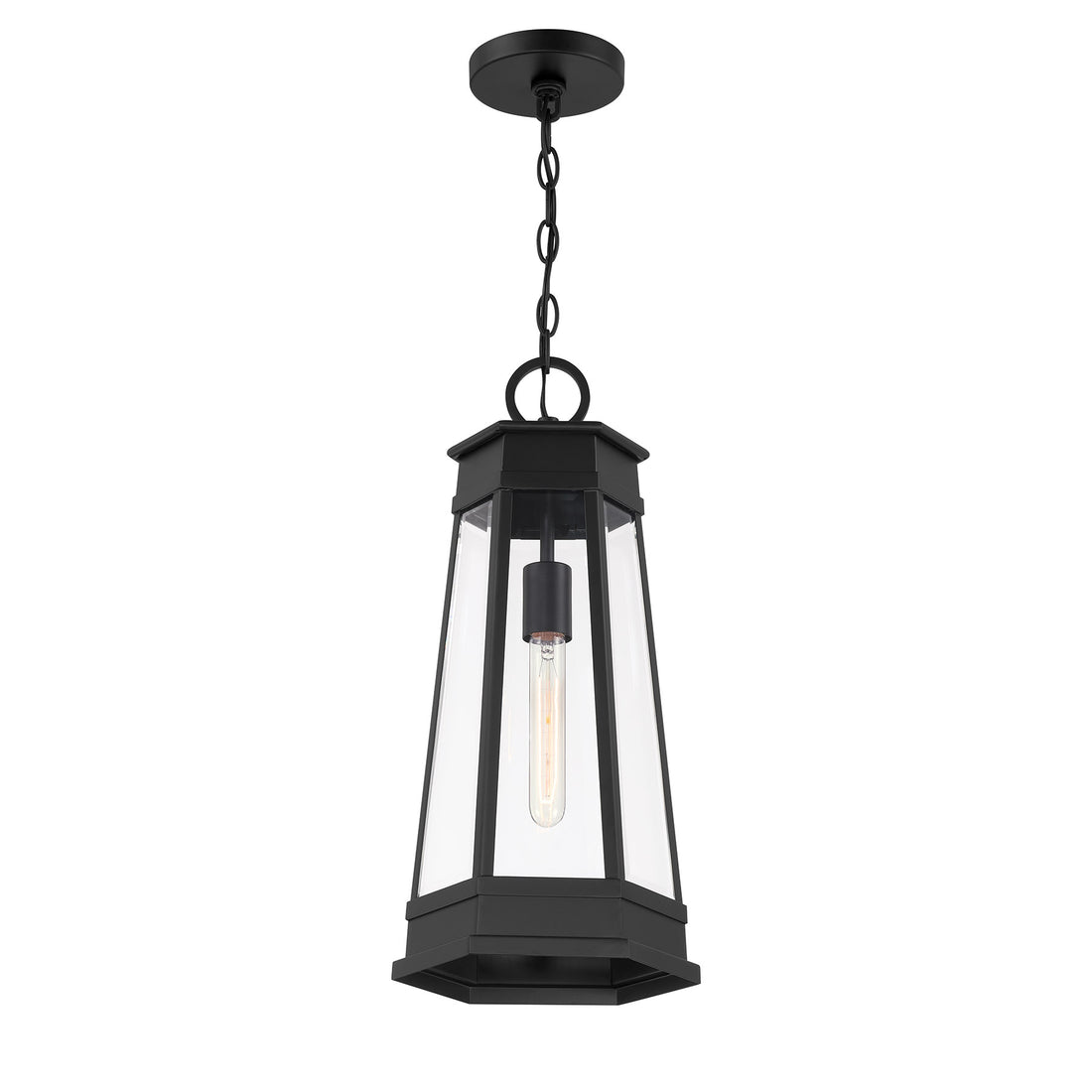 SAVOY HOUSE, PAYNE OUTDOOR: HANGING LANTERN | 5-208-BK, OUTDOOR CEILING LIGHTS