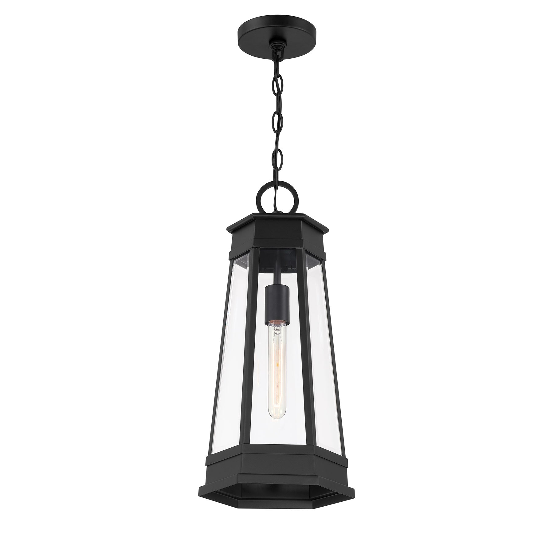 SAVOY HOUSE, PAYNE OUTDOOR: HANGING LANTERN | 5-208-BK, OUTDOOR CEILING LIGHTS