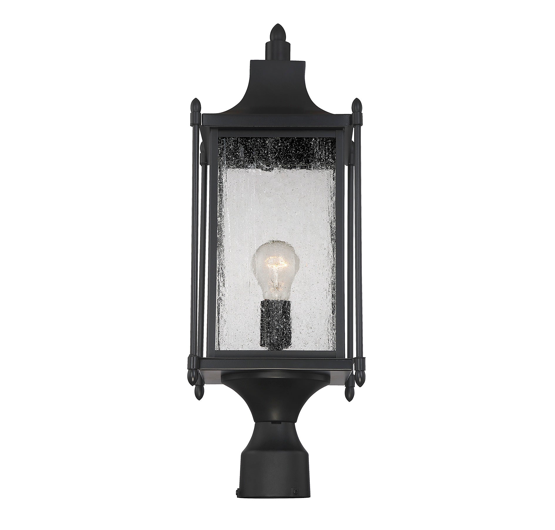 SAVOY HOUSE DUNNMORE OUTDOOR: POST LANTERN | 5-3454-BK