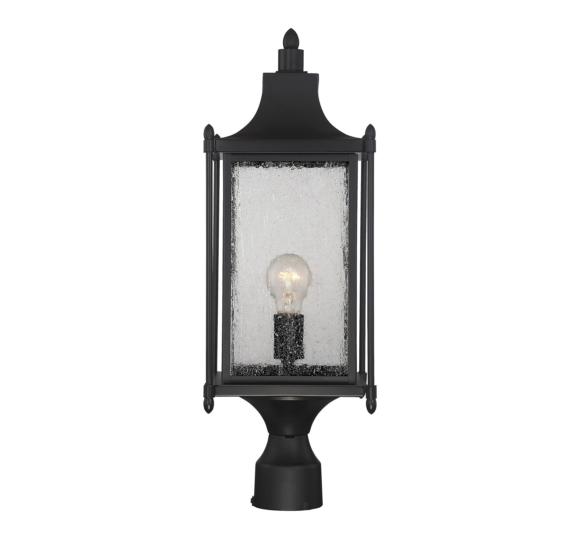 SAVOY HOUSE DUNNMORE OUTDOOR: POST LANTERN | 5-3454-BK