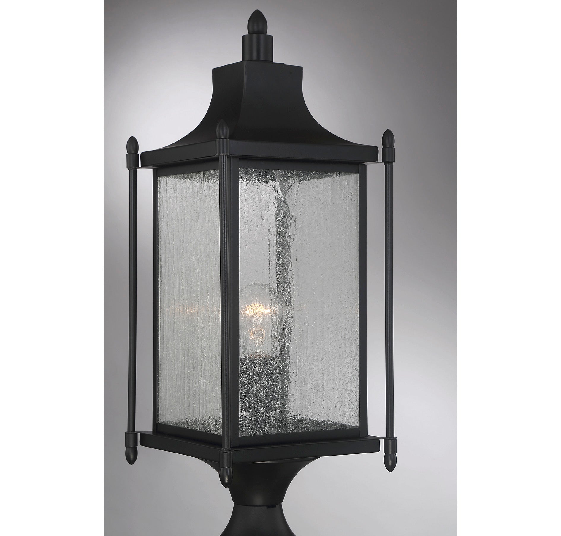 SAVOY HOUSE DUNNMORE OUTDOOR: POST LANTERN | 5-3454-BK