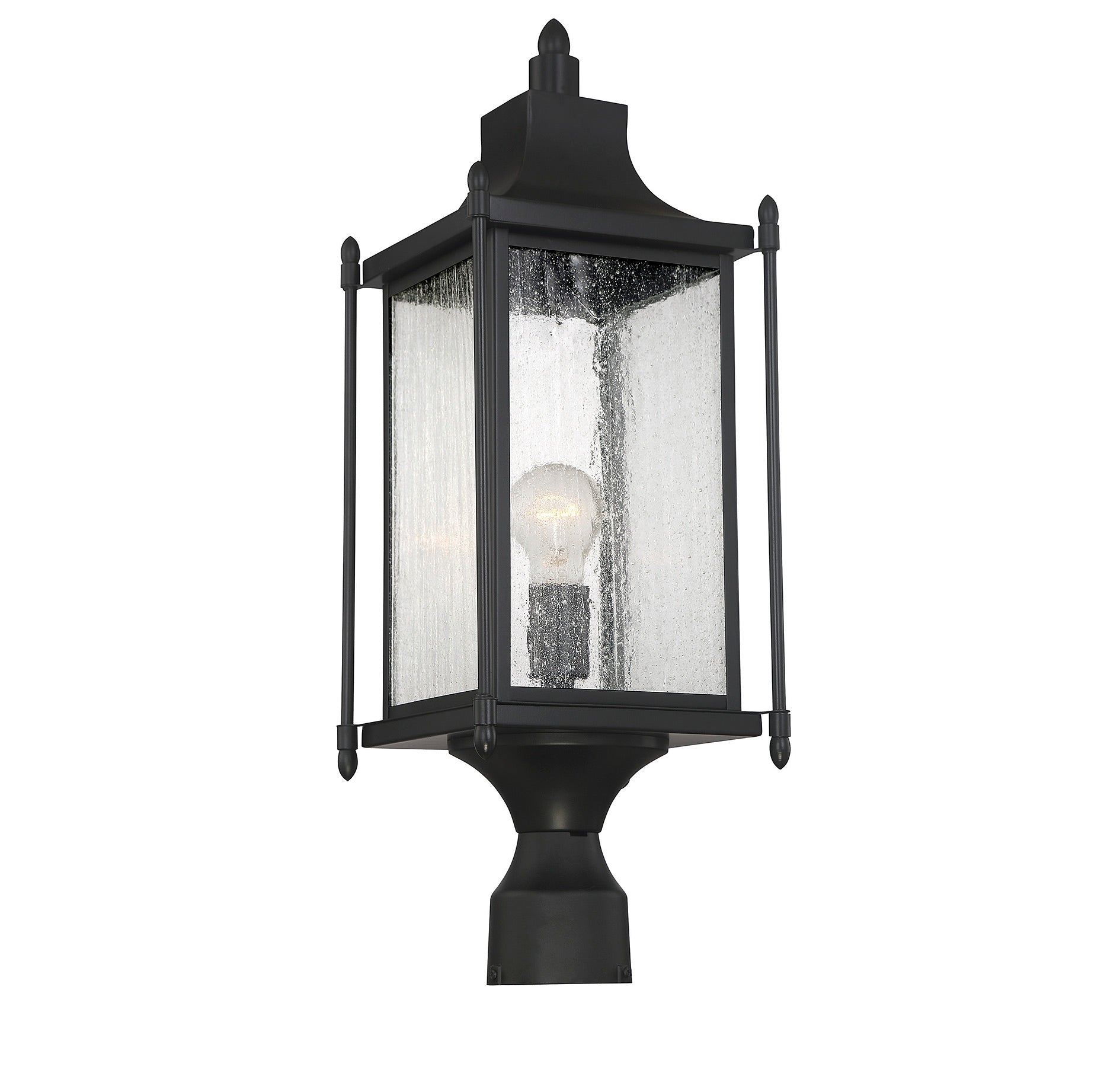 SAVOY HOUSE DUNNMORE OUTDOOR: POST LANTERN | 5-3454-BK