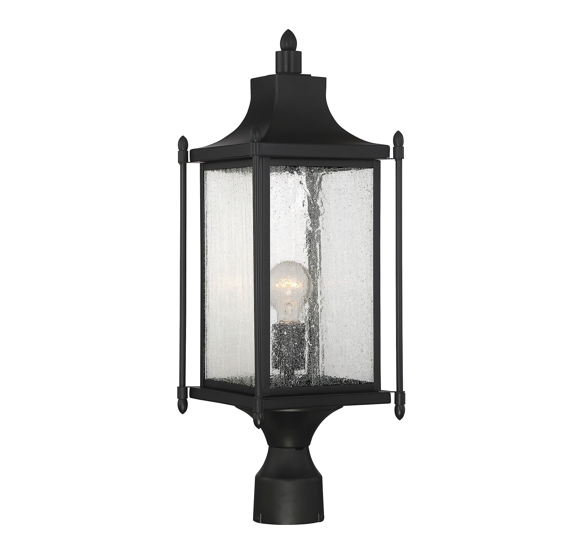 SAVOY HOUSE DUNNMORE OUTDOOR: POST LANTERN | 5-3454-BK