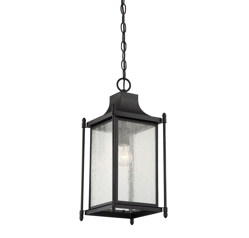 SAVOY HOUSE, DUNNMORE OUTDOOR: HANGING LANTERN | 5-3455-BK, OUTDOOR CEILING LIGHTS