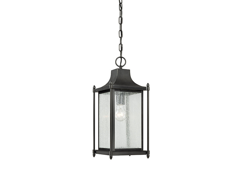 SAVOY HOUSE, DUNNMORE OUTDOOR: HANGING LANTERN | 5-3455-BK, OUTDOOR CEILING LIGHTS