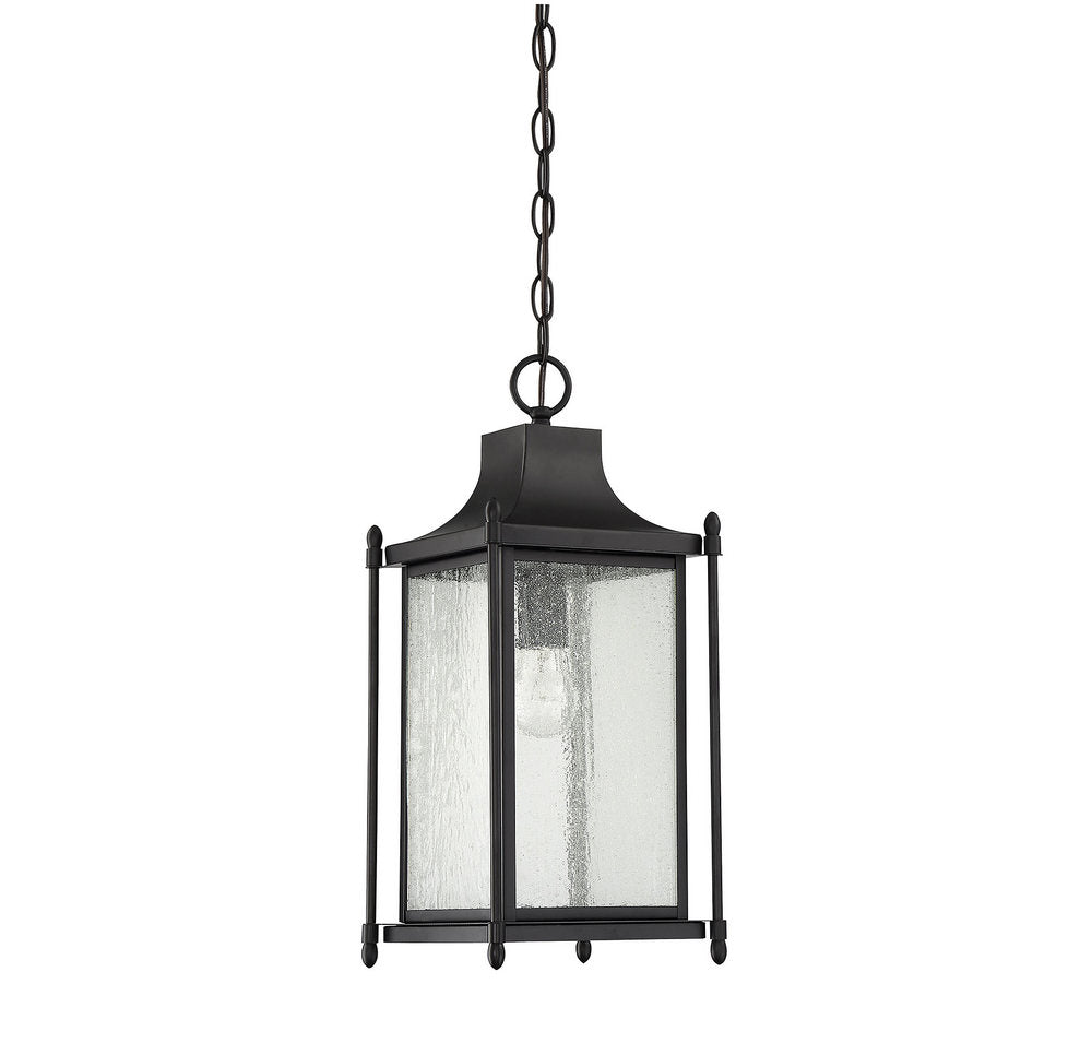 SAVOY HOUSE, DUNNMORE OUTDOOR: HANGING LANTERN | 5-3455-BK, OUTDOOR CEILING LIGHTS