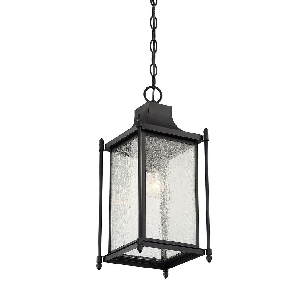 SAVOY HOUSE, DUNNMORE OUTDOOR: HANGING LANTERN | 5-3455-BK, OUTDOOR CEILING LIGHTS