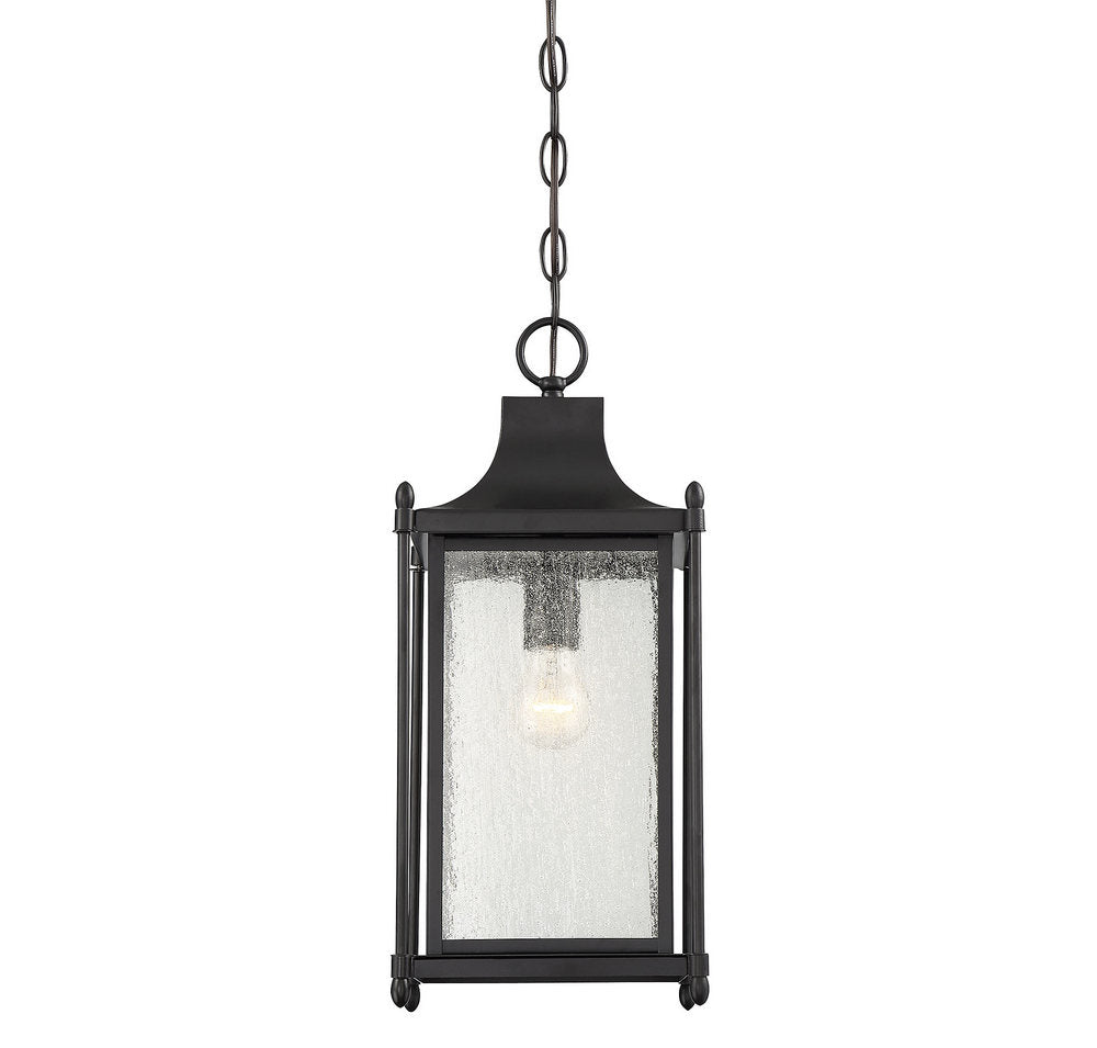 SAVOY HOUSE, DUNNMORE OUTDOOR: HANGING LANTERN | 5-3455-BK, OUTDOOR CEILING LIGHTS