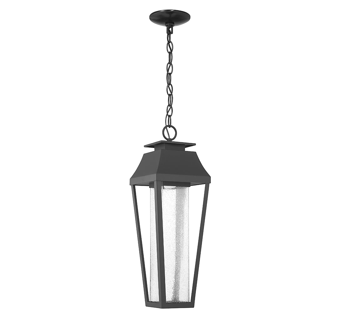 SAVOY HOUSE, BROOKLINE OUTDOOR: HANGING LANTERN | 5-357-BK, OUTDOOR CEILING LIGHTS