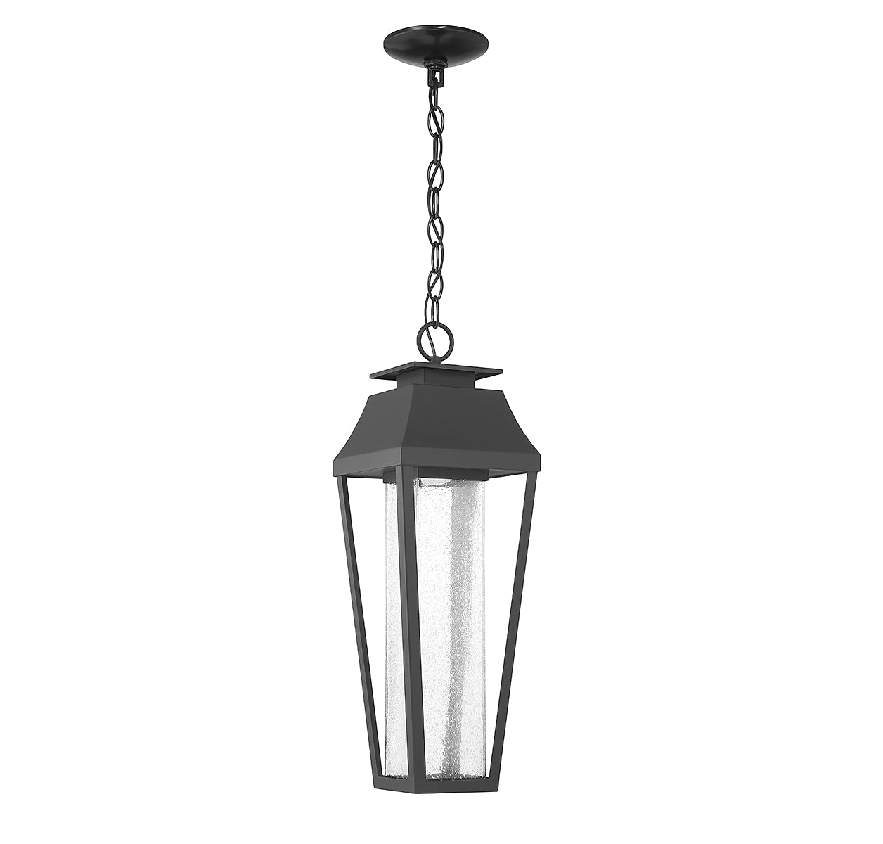 SAVOY HOUSE, BROOKLINE OUTDOOR: HANGING LANTERN | 5-357-BK, OUTDOOR CEILING LIGHTS