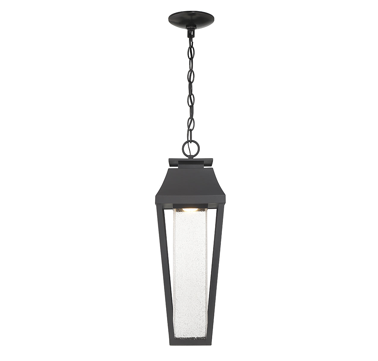 SAVOY HOUSE, BROOKLINE OUTDOOR: HANGING LANTERN | 5-357-BK, OUTDOOR CEILING LIGHTS