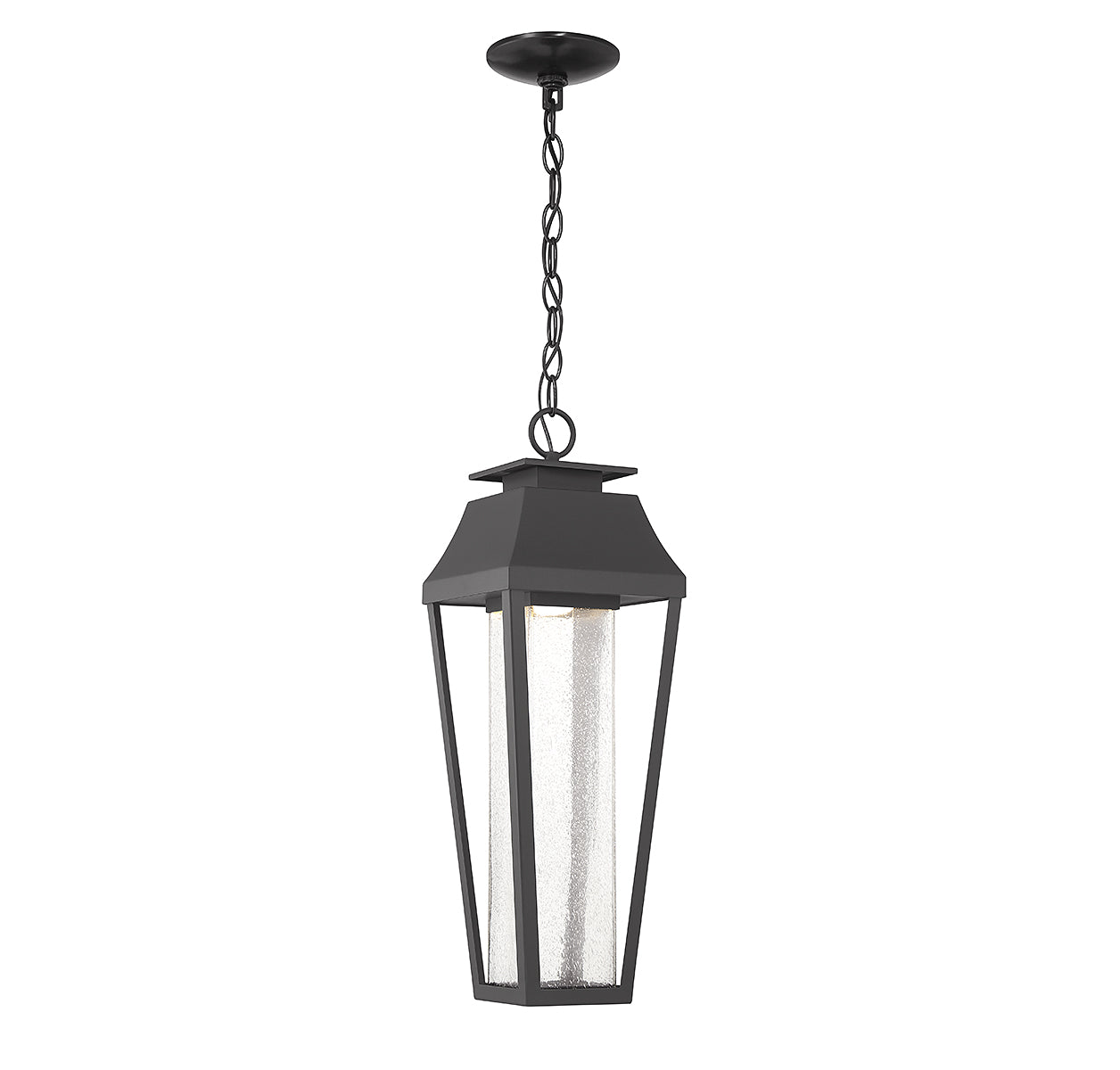SAVOY HOUSE, BROOKLINE OUTDOOR: HANGING LANTERN | 5-357-BK, OUTDOOR CEILING LIGHTS