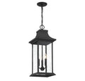 SAVOY HOUSE, HANCOCK OUTDOOR: HANGING LANTERN | 5-453-BK, OUTDOOR CEILING LIGHTS