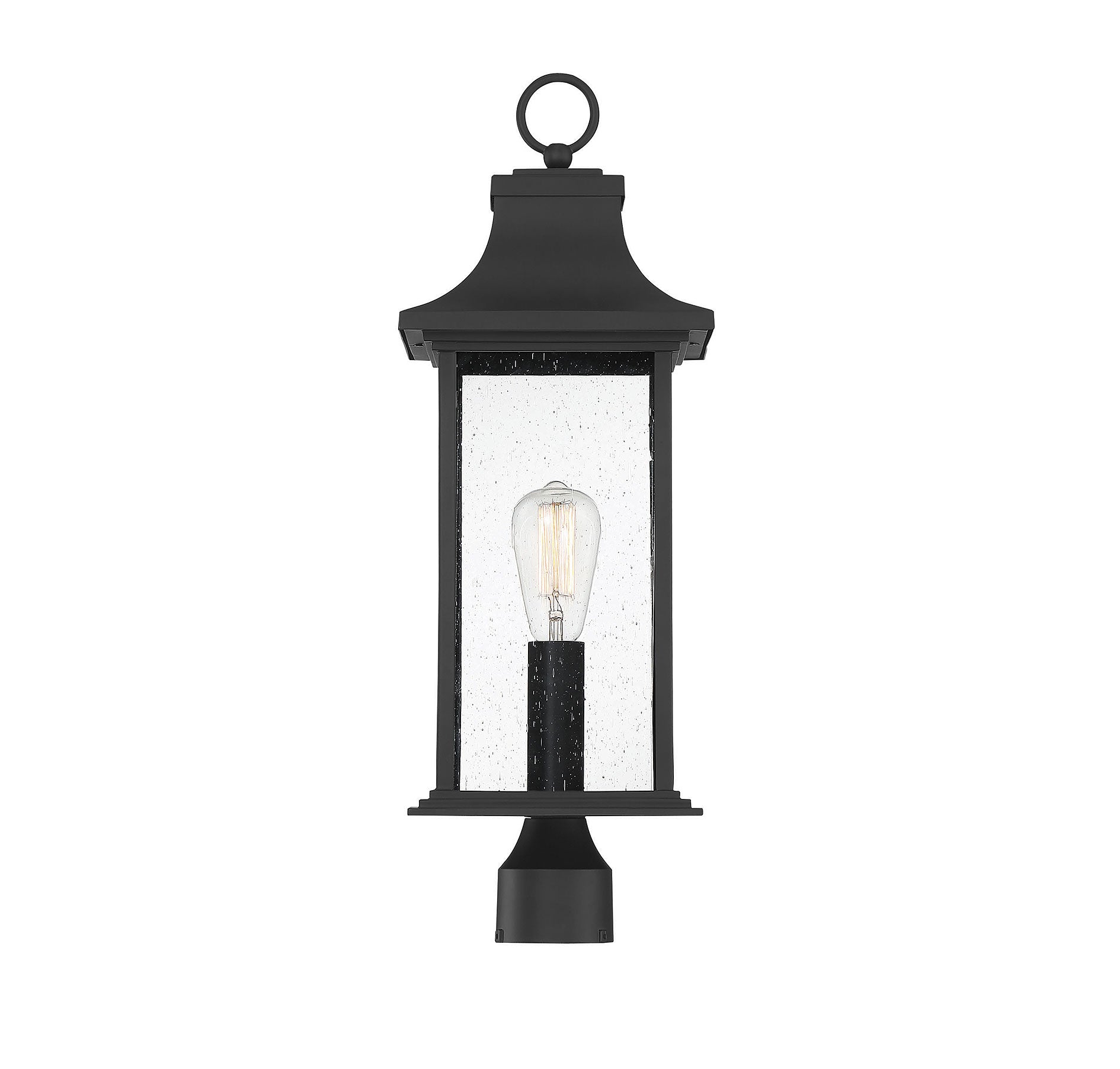 SAVOY HOUSE HANCOCK OUTDOOR: POST LANTERN | 5-454-BK