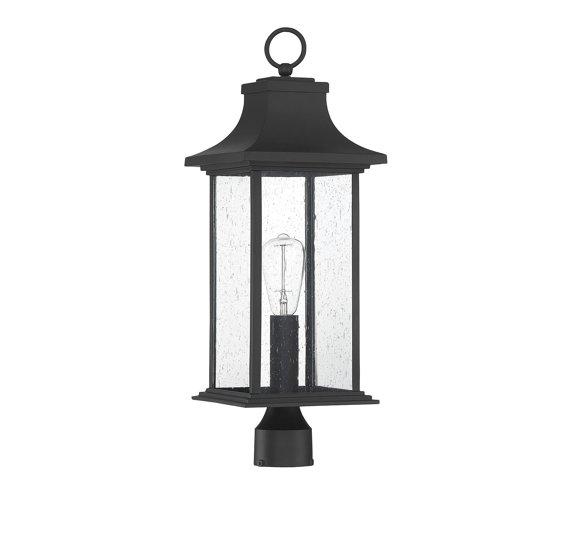 SAVOY HOUSE HANCOCK OUTDOOR: POST LANTERN | 5-454-BK