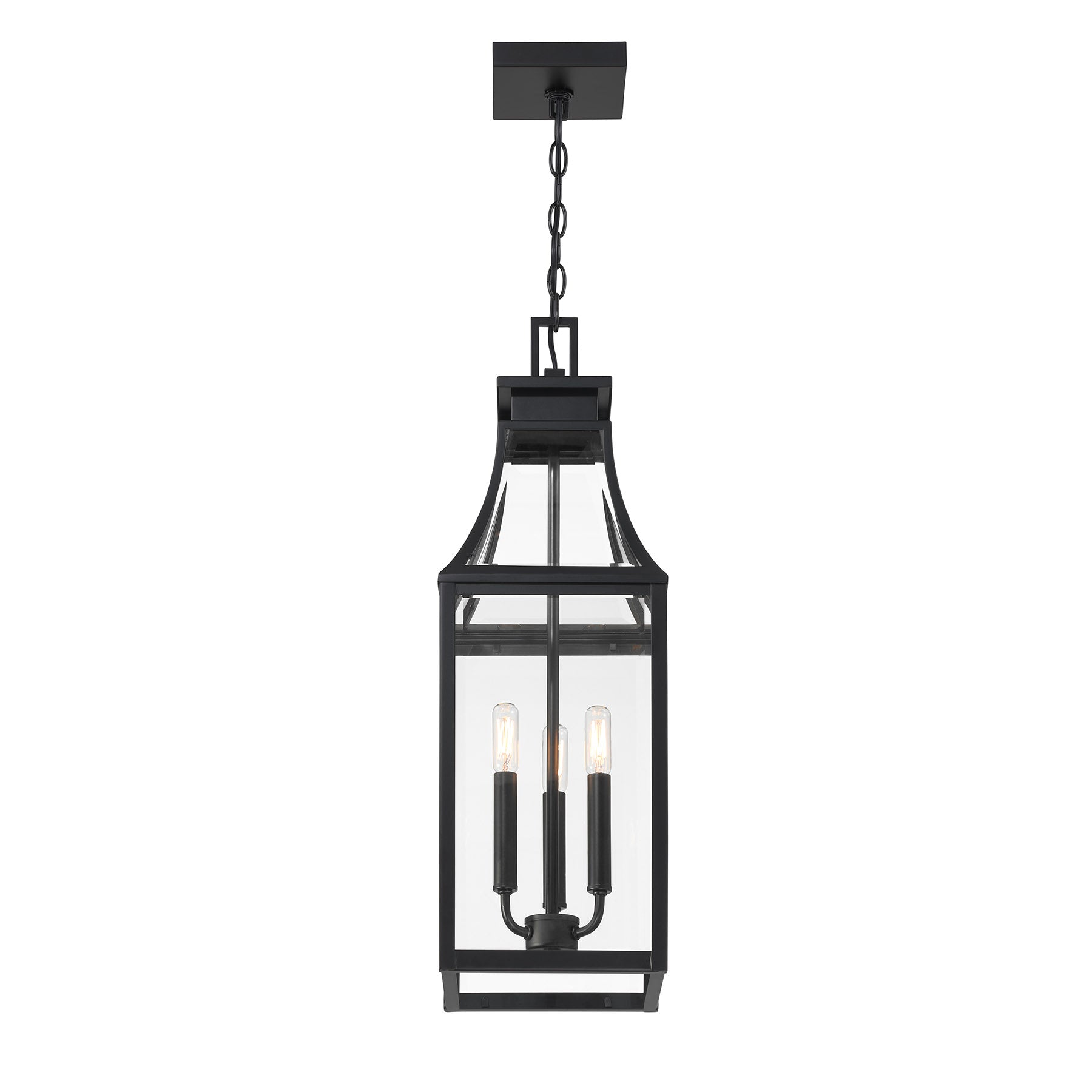 SAVOY HOUSE, EMERY OUTDOOR: HANGING LANTERN | 5-608-BK, OUTDOOR CEILING LIGHTS