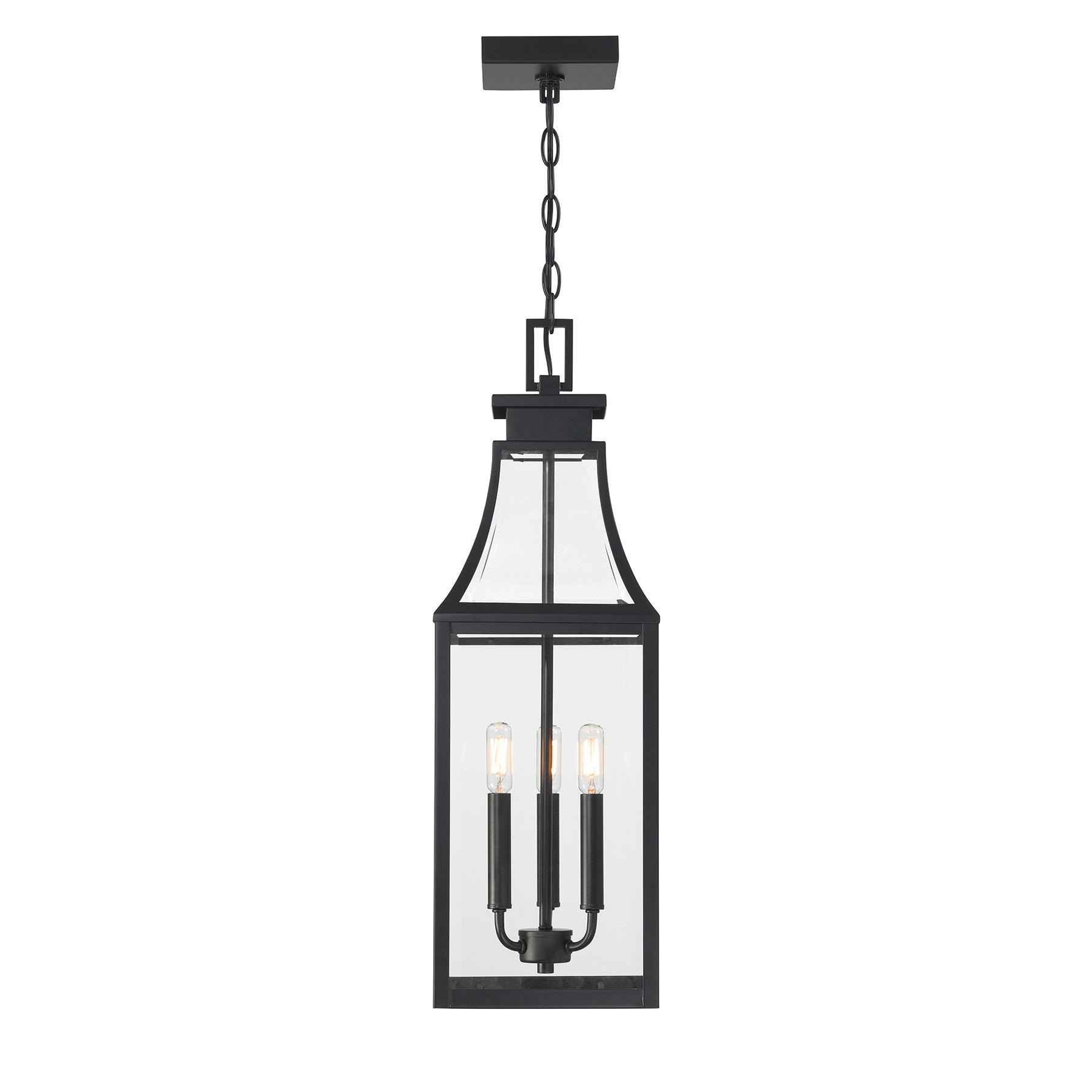 SAVOY HOUSE, EMERY OUTDOOR: HANGING LANTERN | 5-608-BK, OUTDOOR CEILING LIGHTS