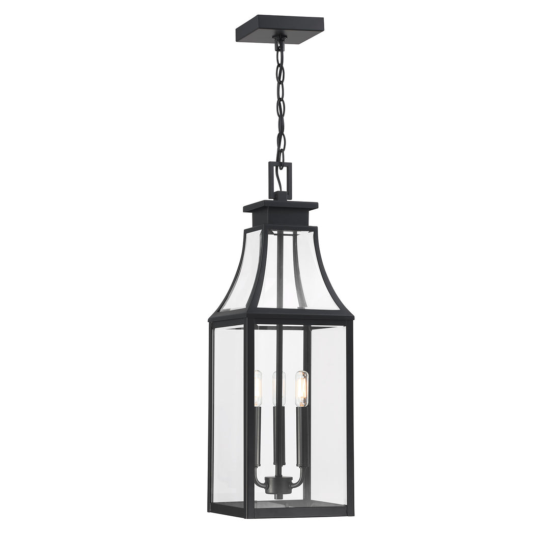 SAVOY HOUSE, EMERY OUTDOOR: HANGING LANTERN | 5-608-BK, OUTDOOR CEILING LIGHTS