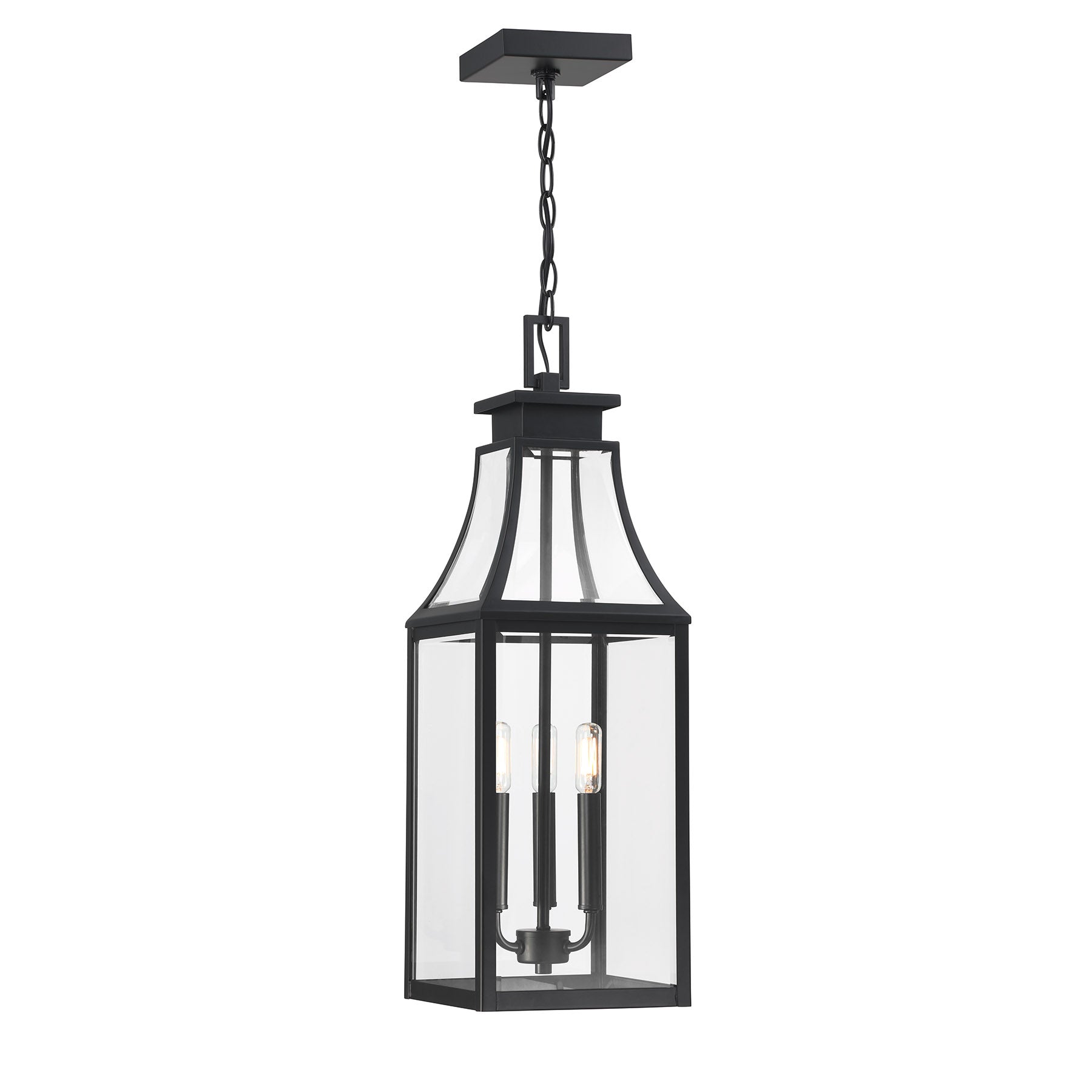 SAVOY HOUSE, EMERY OUTDOOR: HANGING LANTERN | 5-608-BK, OUTDOOR CEILING LIGHTS