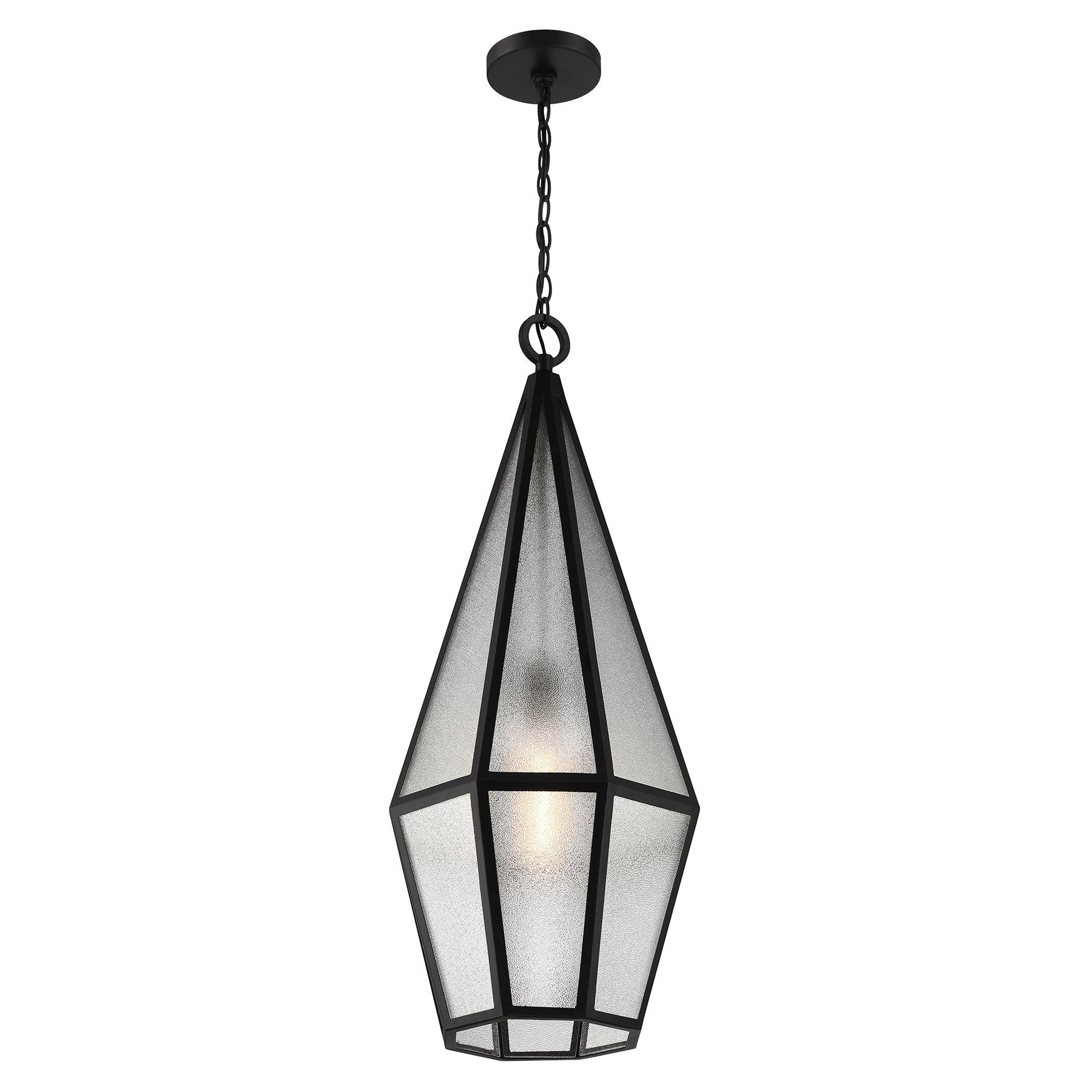 SAVOY HOUSE, PENINSULA OUTDOOR: HANGING LANTERN | 5-706-BK, OUTDOOR CEILING LIGHTS