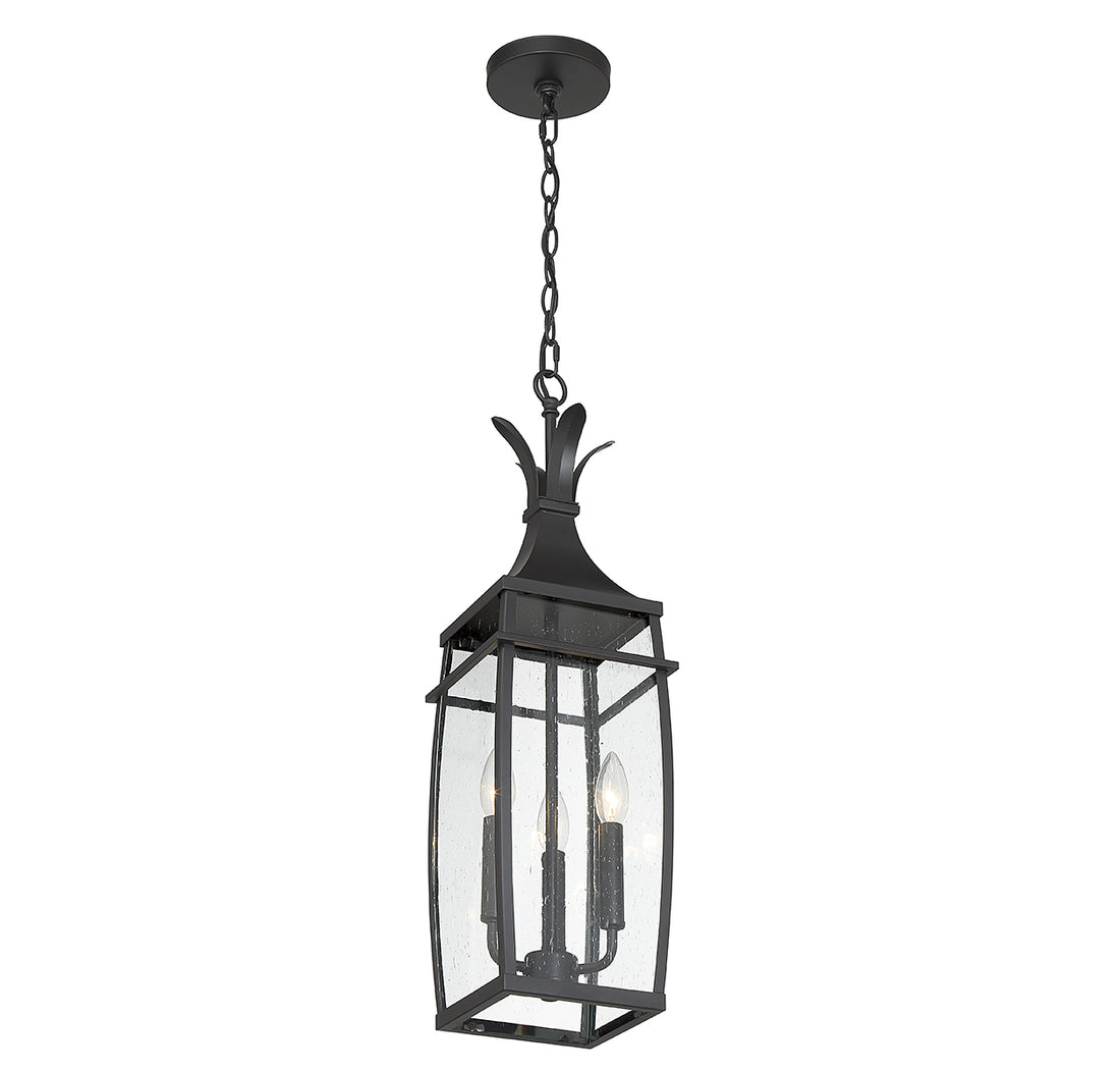 SAVOY HOUSE, MONTPELIER OUTDOOR: HANGING LANTERN | 5-763-BK, OUTDOOR CEILING LIGHTS