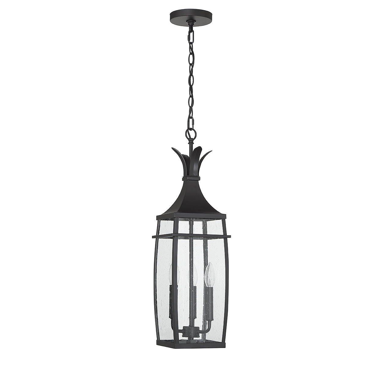 SAVOY HOUSE, MONTPELIER OUTDOOR: HANGING LANTERN | 5-763-BK, OUTDOOR CEILING LIGHTS