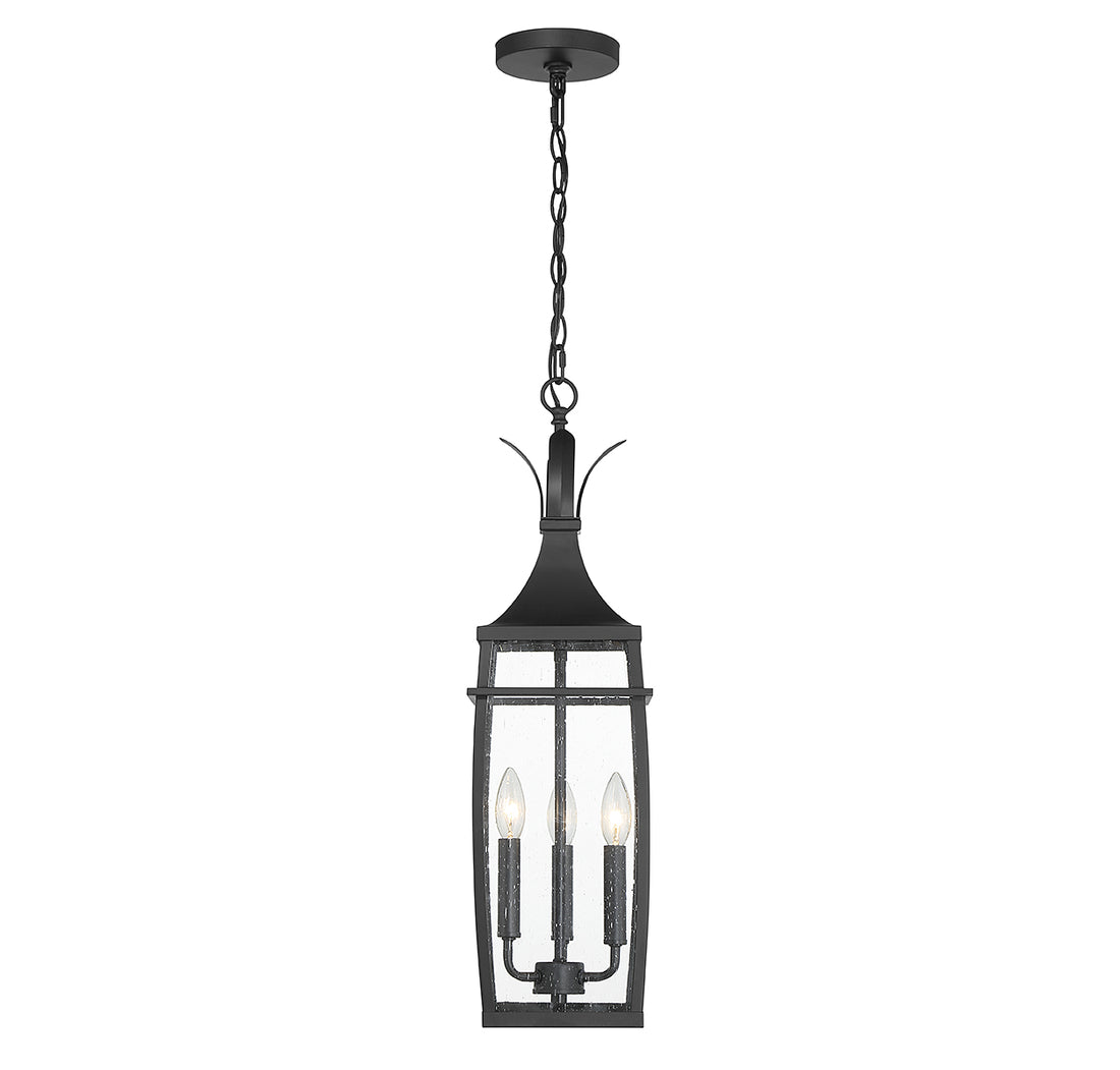SAVOY HOUSE, MONTPELIER OUTDOOR: HANGING LANTERN | 5-763-BK, OUTDOOR CEILING LIGHTS
