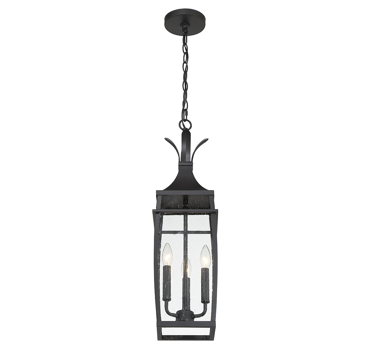 SAVOY HOUSE, MONTPELIER OUTDOOR: HANGING LANTERN | 5-763-BK, OUTDOOR CEILING LIGHTS