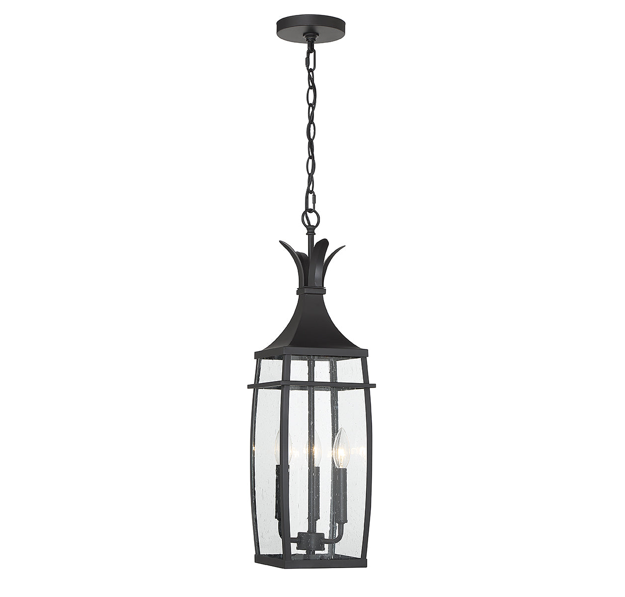 SAVOY HOUSE, MONTPELIER OUTDOOR: HANGING LANTERN | 5-763-BK, OUTDOOR CEILING LIGHTS
