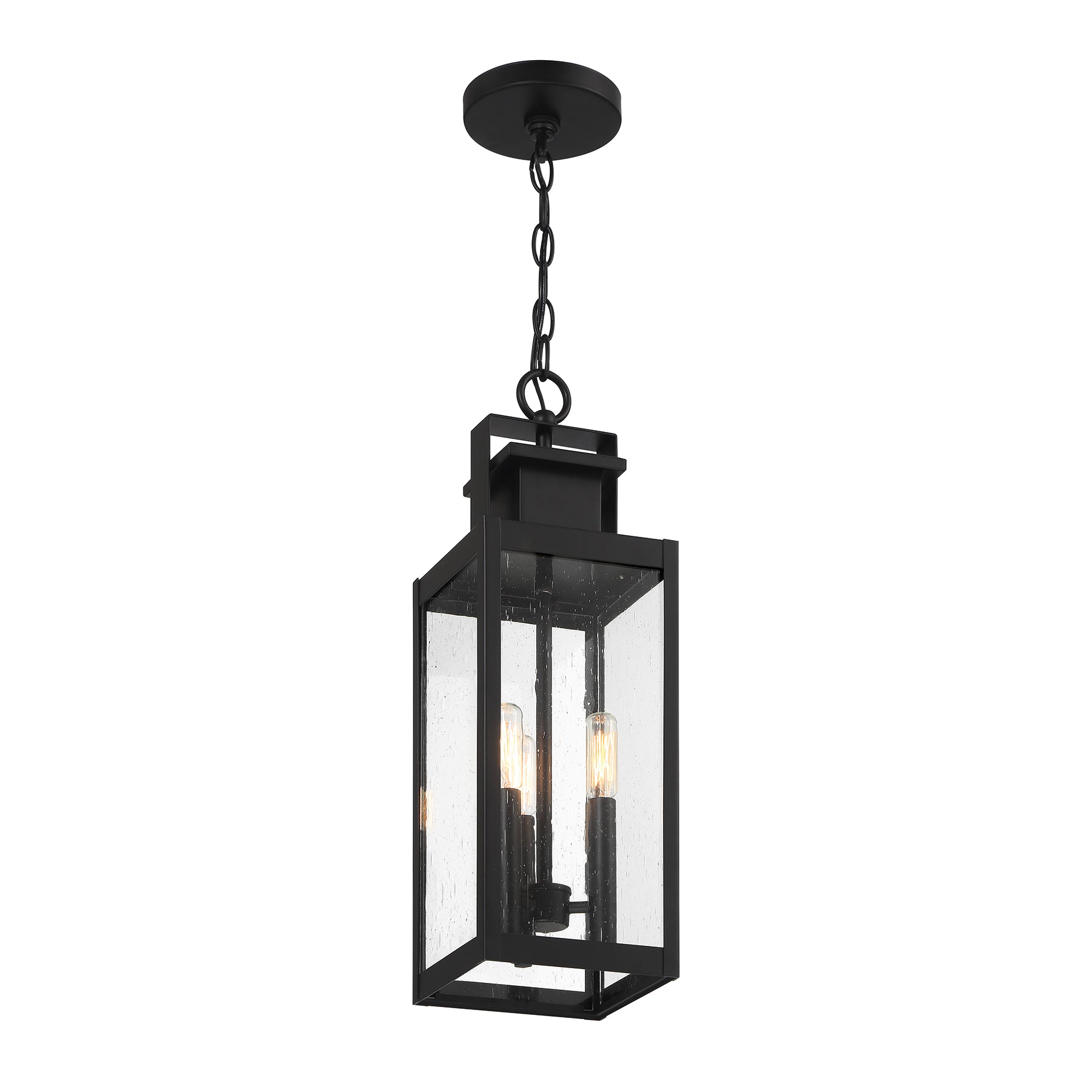 SAVOY HOUSE, ASCOTT OUTDOOR: HANGING LANTERN | 5-827-BK, OUTDOOR CEILING LIGHTS
